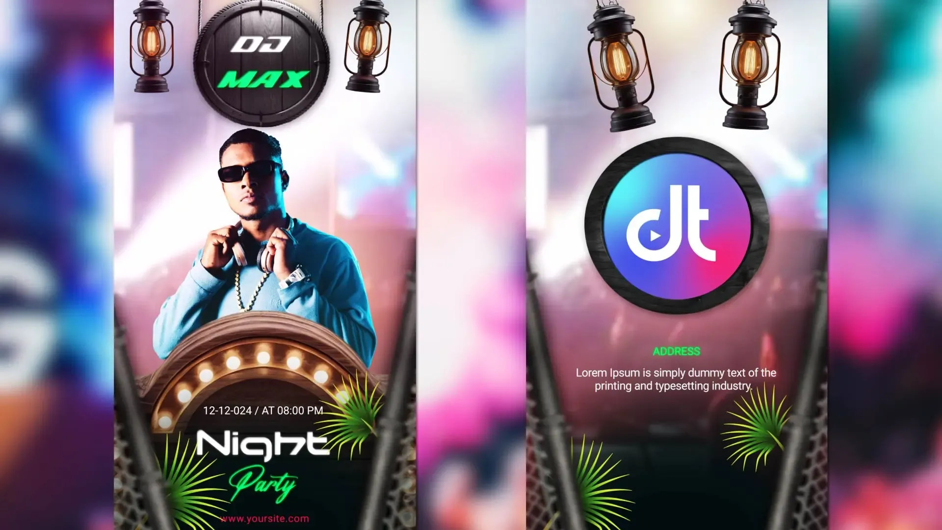DJ Party Invitation Flyer Instagram Story